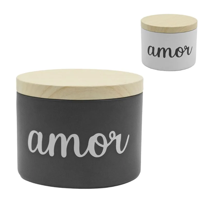 Lata Decorativa Amor 230ml em Metal Freecom