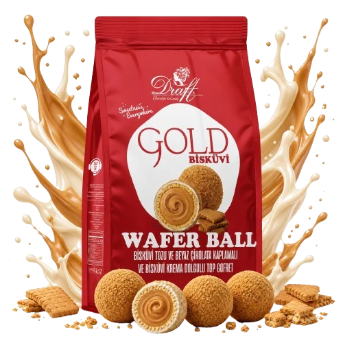 DRAFT WAFER BALL CHOCOLATE AND BISCUIT 120GR