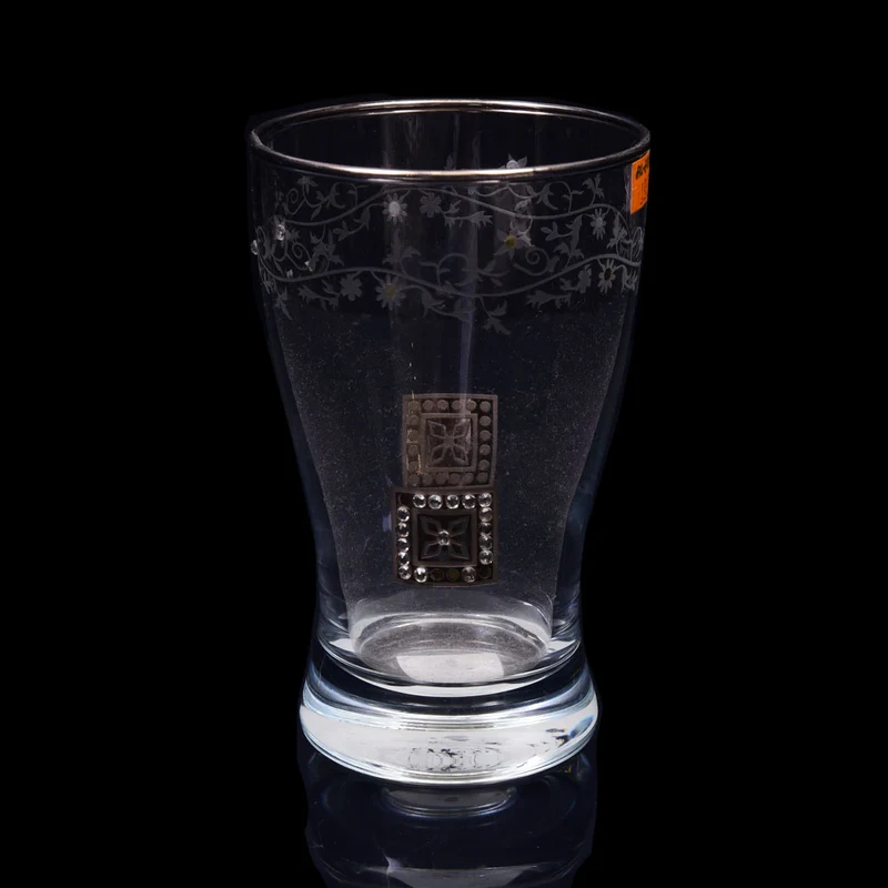 GLASS CANBA TRENDY PLATINUM 42418 BASIC (Pack of 6)