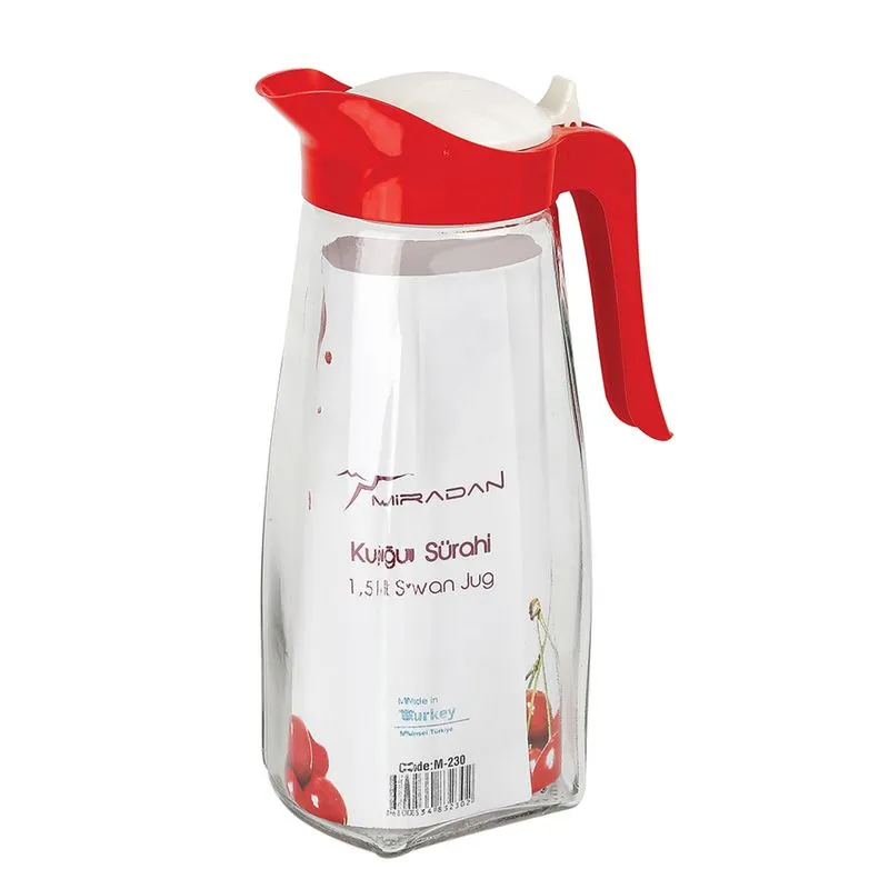 jarra de Vidro com Tampa 1,5 L