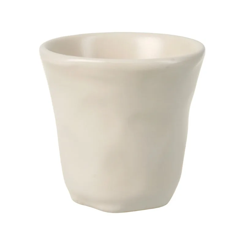 Vaso Matt Crema Cerámica 6 Cm