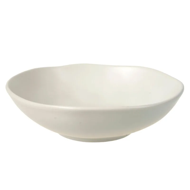 Plato hondo Organic 009OC 20 cm crema