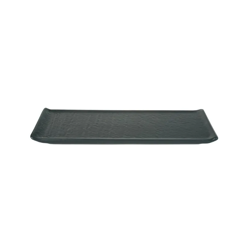 Bandeja Keramika 24x10 cm new age gris oscuro bb25
