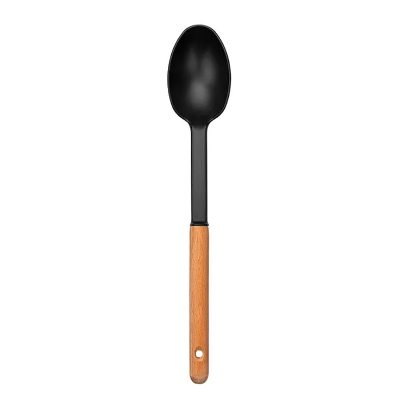 Cuchara Plastica Con Mango De Madera Lufex Ref:Lfx