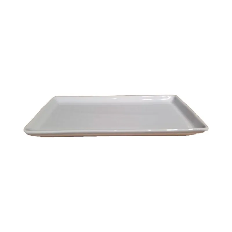 Fuente rectangular 28.5 cm white bb t25