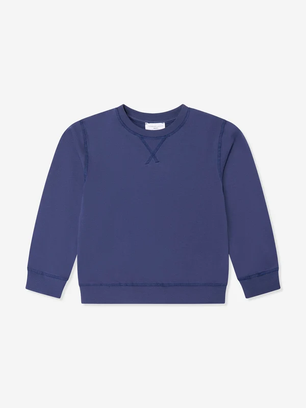 Childsplay Basics Kids Cotton Sweatshirt in Navy Navy / 11 - 12 Yrs
