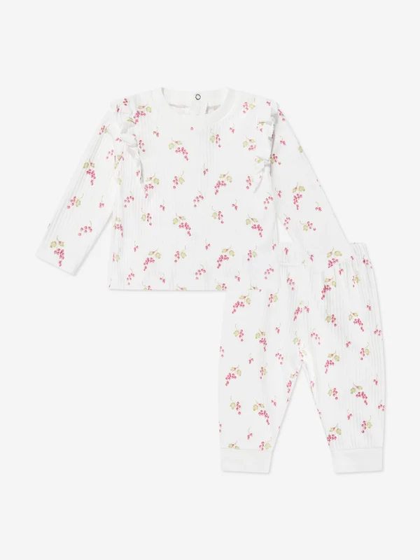 Tiffany Baby Girls Purple Grape Legging Set in Ivory Ivory / 18 - 24 Mths