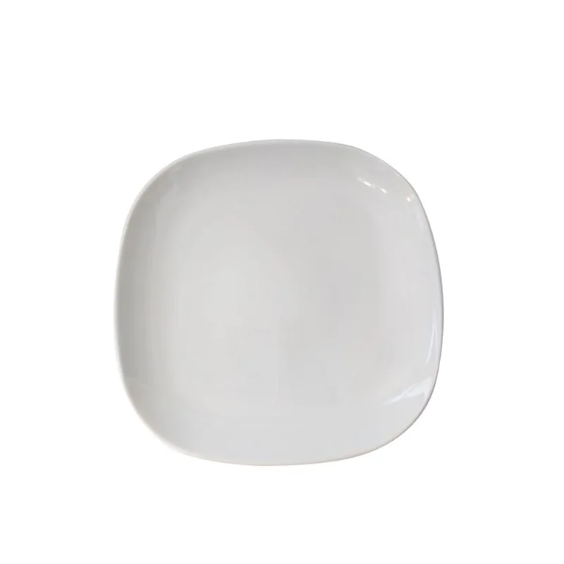 Plato cuadrado porcelana 25 cm