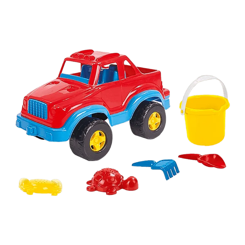 Carrito Playero Dolu con Accesorios Set de Playa con Carro 48cm