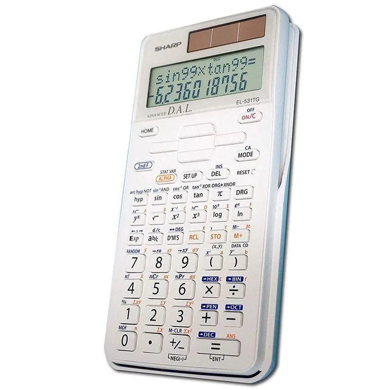 Calculadora Científica Sharp El-531 Tgb-bw 273 Funções 12