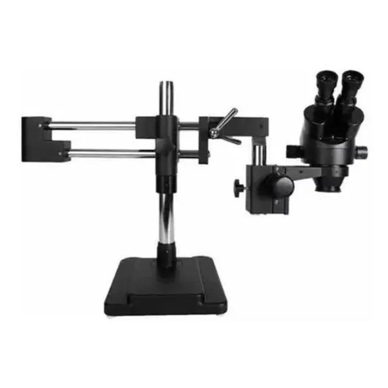 Microscopio Trinocular Ak31 Câmera Led Preto