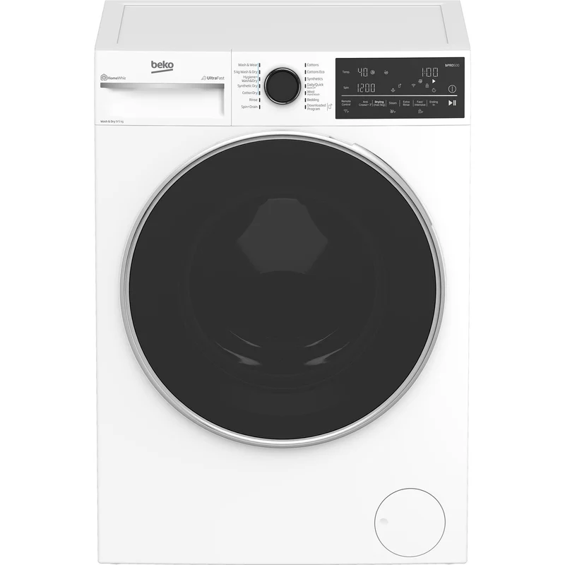 Beko BWDB9540W 9kg/5kg Front Load Ultrafast Washer Dryer Combo (White)