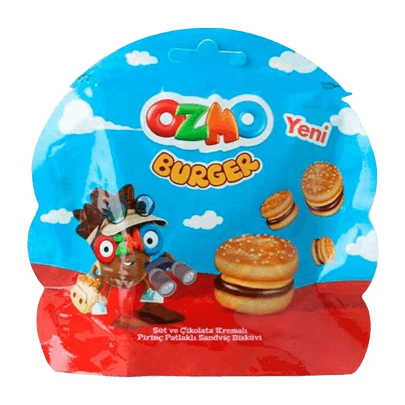 BISCOITO BISCOLATA OZMO BURGER CHOCOLATE E AVELA 40G