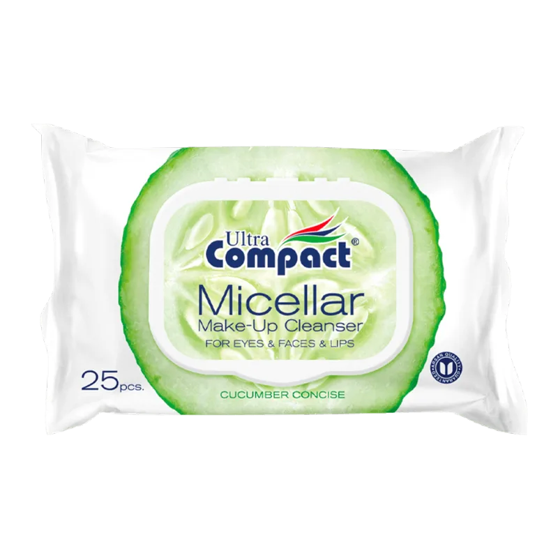 Toallas Húmedas Desmaquillantes Ultra Compacta 25und