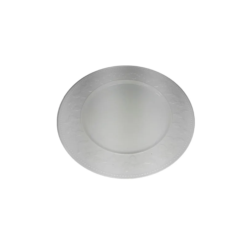 Plato Postre Blanco Cerámica 21 Cm Kutahya
