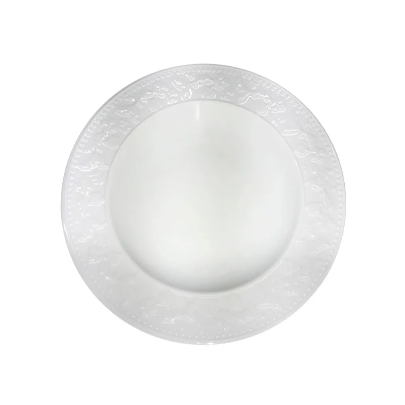 Plato Hondo 22 Cm White Silvia Kutahya