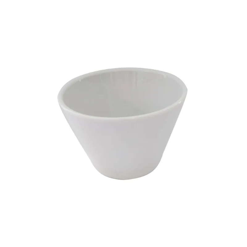 Bowl conico de porcelana blanca 9cm