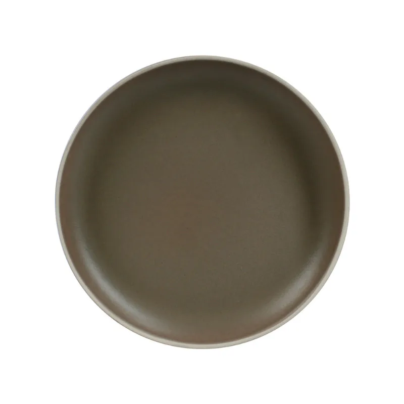 Plato Postre 20cm Ceramica Gris Kutahya