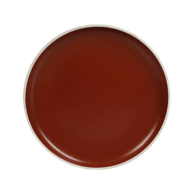 Plato Postre 20cm Ceramica Rojo Kutahya