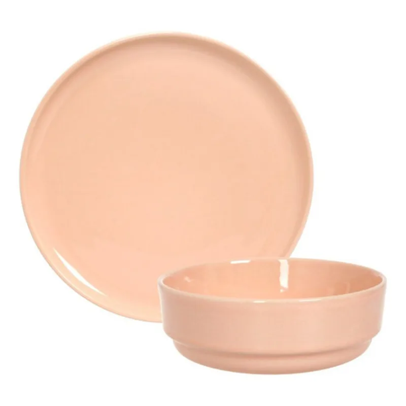 Set X 8 Plato Playo Bowl Ensaladera Compotera Ceramica