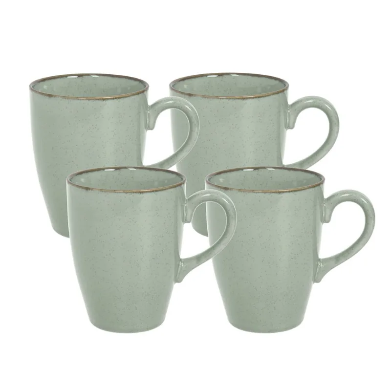Mug Verde Cerámica 355 Cc x 4 Un Aston