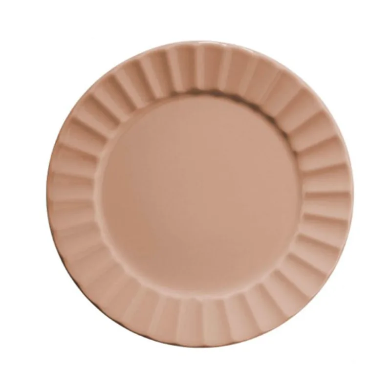 Plato Playo Naranja Porcelana 27 Cm Kutahya