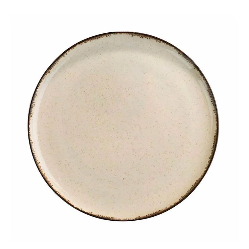 Plato Postre Beige Porcelana 19 Cm Mod