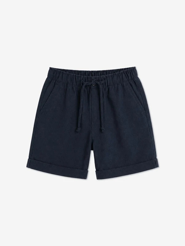 Bel-Air Boys Cotton Shorts in Navy Navy / 3 Yrs