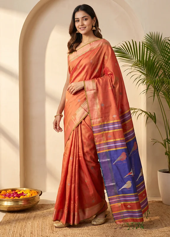 Multicolor Kalakethra Saree With Blouse Piece One Size