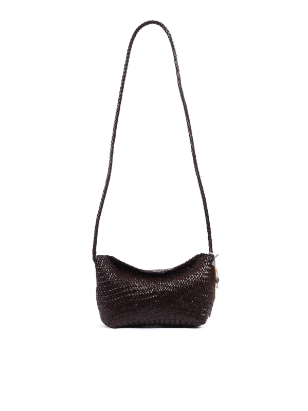 Dragon Diffusion Corsina Diagonal Weave Flap Calfskin Leather Shoulder Bag One Size