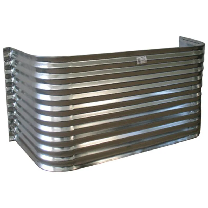 Conquest Steel Basement Window Well - Galvanized - Corrugated - 22-in D x 22-in L x 66-in H