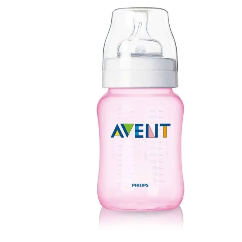 Mamadeira Feeding Bottle 260ml Rosa 1m SCF684/17 Avent Philips