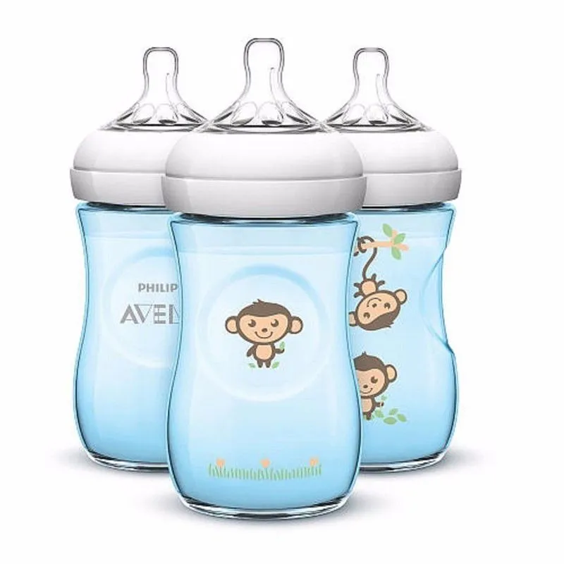 Kit Mamadeiras Pétala 260ml 1m Azul SCF644/31 Avent Philips
