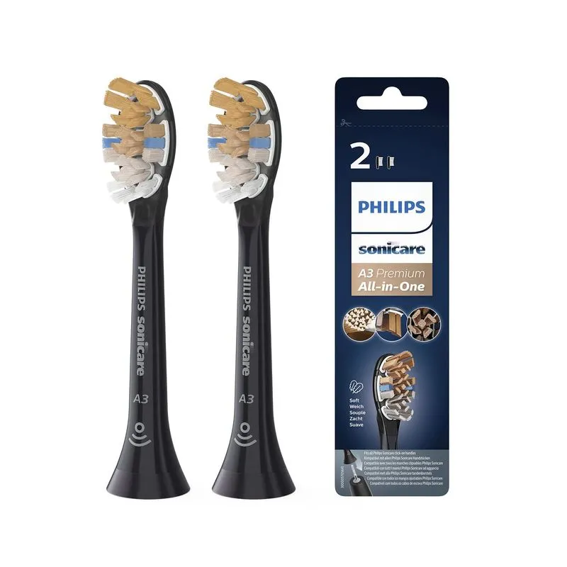 Cabeça De Escova Philips Sonicare A3 Premium All-in-one X2 Preta