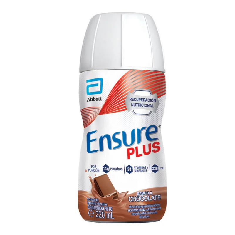 Suplemento Nutricional Ensure Plus Sabor Chocolate x 220 ml