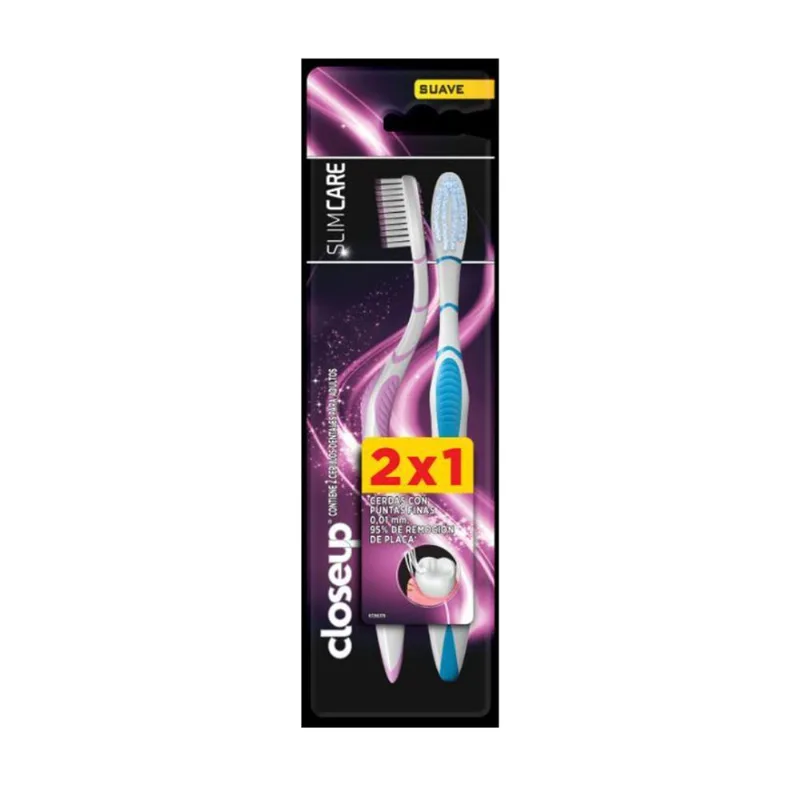 Cepillo de Dientes Close up Slim Care 2 unidades