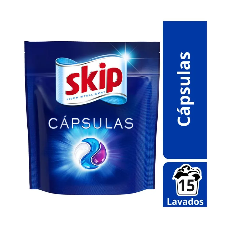 Cápsulas de jabón liquido Skip dp 15 u.