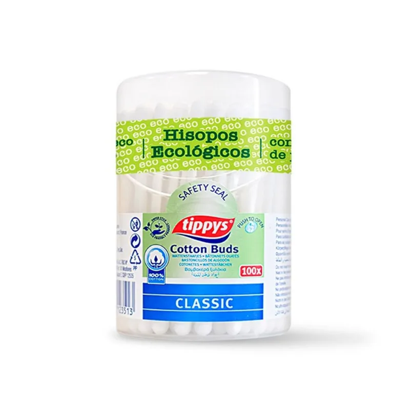 Hisopos Tambor Ecologico Tippys X 100