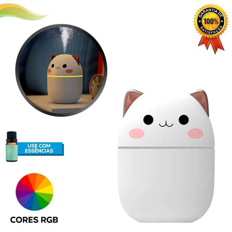 Aromatizador De Ambientes Difusor Aromas Usb Led Rgb 250ml