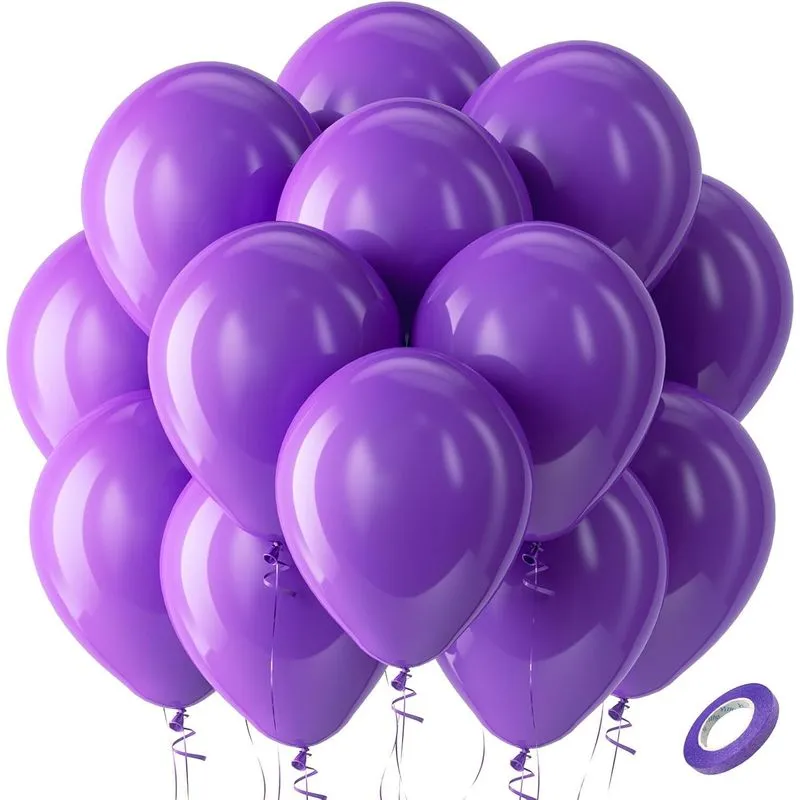 100 Pçs Balões De Látex Amarelos Redondos De 12"para O Arco-íris De Aniversário