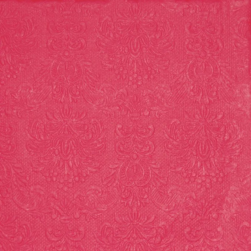 Guardanapo Papel Folha Tripla Relevo Elegance Vermelho 33x33cm