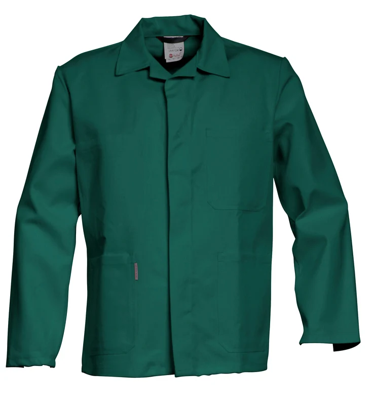 Work Jacket Snap button HAVEP® Basic bottle green / 58