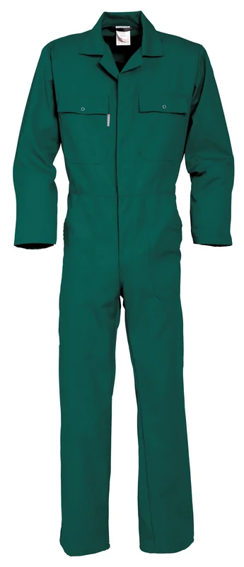 Coverall snap button HAVEP® Basic bottle green / 48