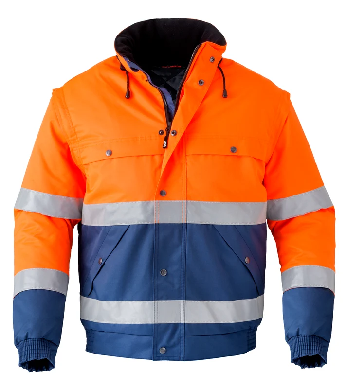 All-Season Work Jacket HAVEP® High Visibility navy/high vis orange / S