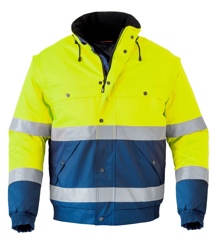 All-Season Work Jacket HAVEP® High Visibility navy/high vis yellow / 4XL