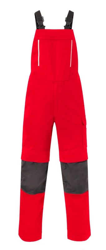 Bib & Brace Kneepocket HAVEP® Shift red/charcoal / 55