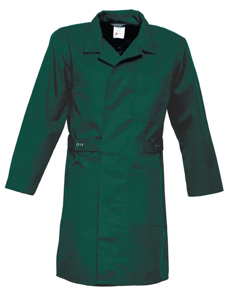 Work Jacket Long button‐through HAVEP® Basic bottle green / 70