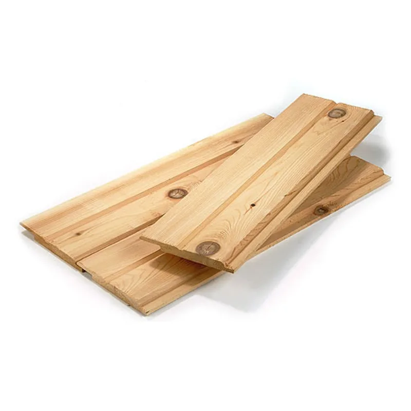 Quadra Cedar Channel Wood Siding Panel - Western Red Cedar - Exterior - 16-ft L x 8-in W x 1-in