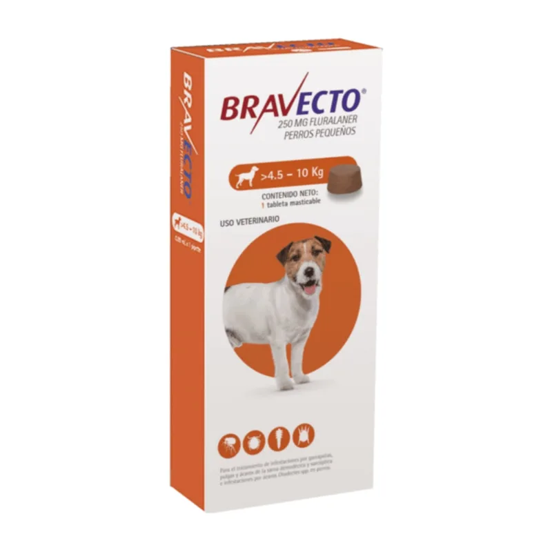 Antipulgas Bravecto para Perros de 4.5 a 10 Kg FLF