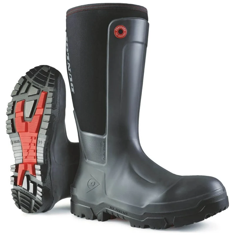 Dunlop Snugboot Special Offer Pack - Workpro Safety Wellies + 2 Pairs Welly Socks Black / 11 UK / One Size